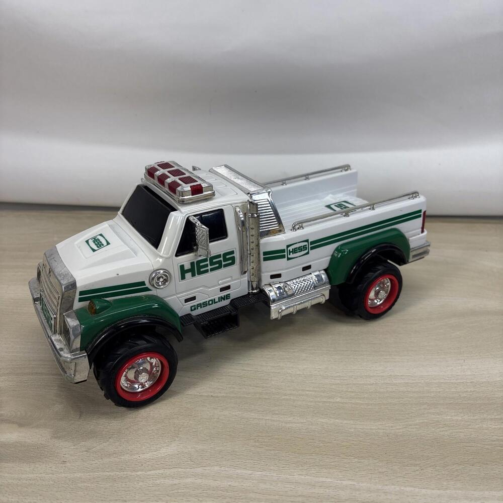 Hess Toy Truck Flatbed 2011 Working Lights & Sounds Hess Gasoline Logo On Door
